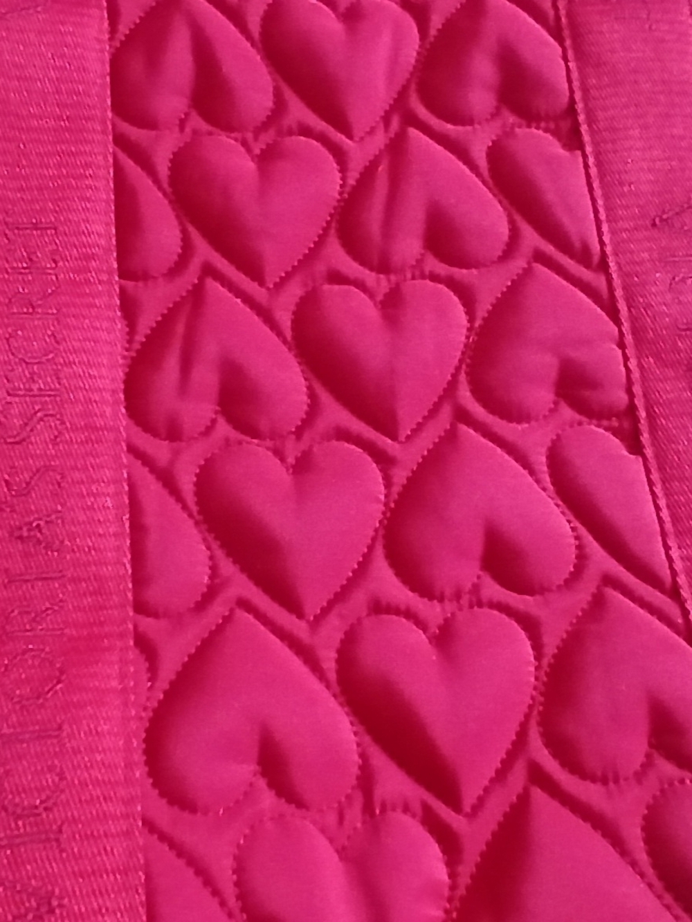 Victoria's Secret Red Hot Quilted Heart Tote